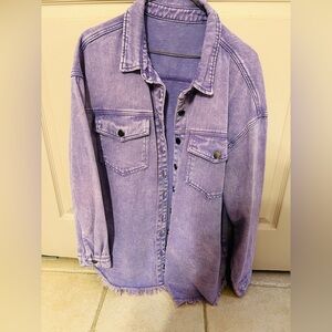 Purple/Lavender Denim Jacket